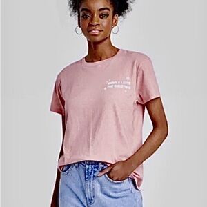 🆕 Women's Orange Christmas Graphic T-Shirt-Size XXLPink